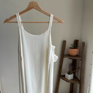 Club Monaco White Open-back Bow Tie Dress